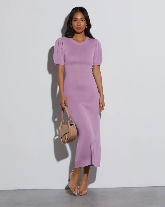 Jessica Knit Short Sleeve Midi Dress sold by Vici