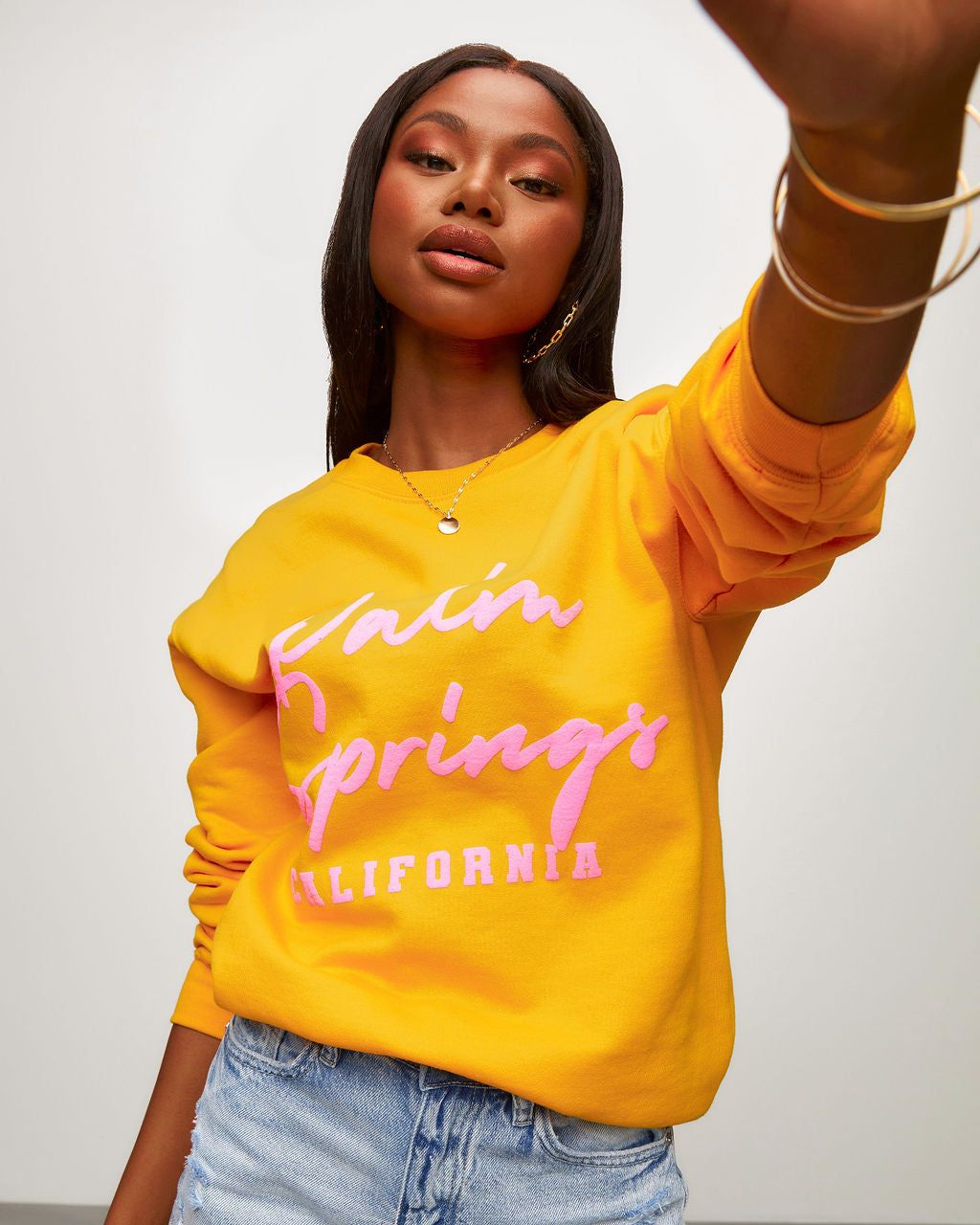 Palm Springs Cotton Blend Sweatshirt - SALE sold by Vici product image thumbnail 7