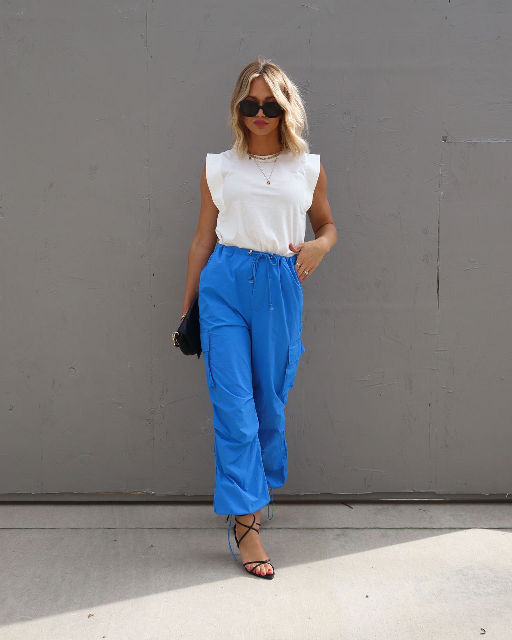 City Girl Cotton Blend Muscle Tee - White - FINAL SALE sold by Vici product image thumbnail 3