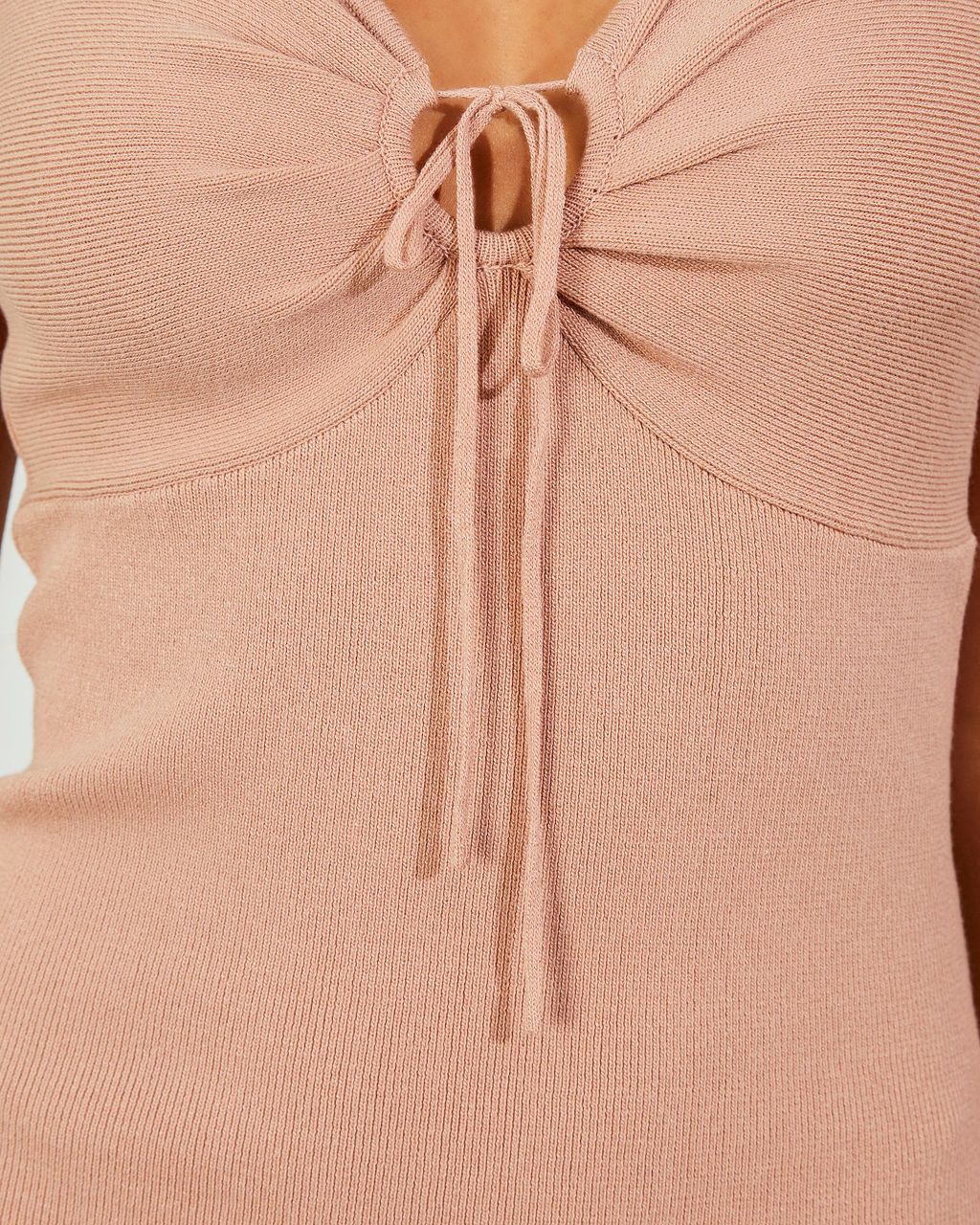 Rosarita Ribbed Knit Slit Midi Dress sold by Vici product image thumbnail 3