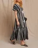 Arden Embroidered Cinched Waist Midi Dress sold by Vici