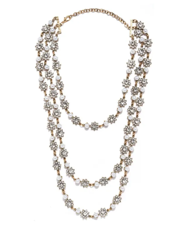 Francine Layered Necklace - Brass - FINAL SALE sold by Vici