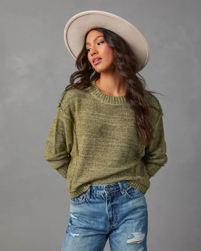 Hughes Crewneck Knit Sweater sold by Vici