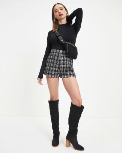 Impeccable Class Tweed Shorts sold by Vici