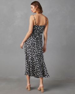 Madeira Floral Maxi Dress - Black - FINAL SALE sold by Vici
