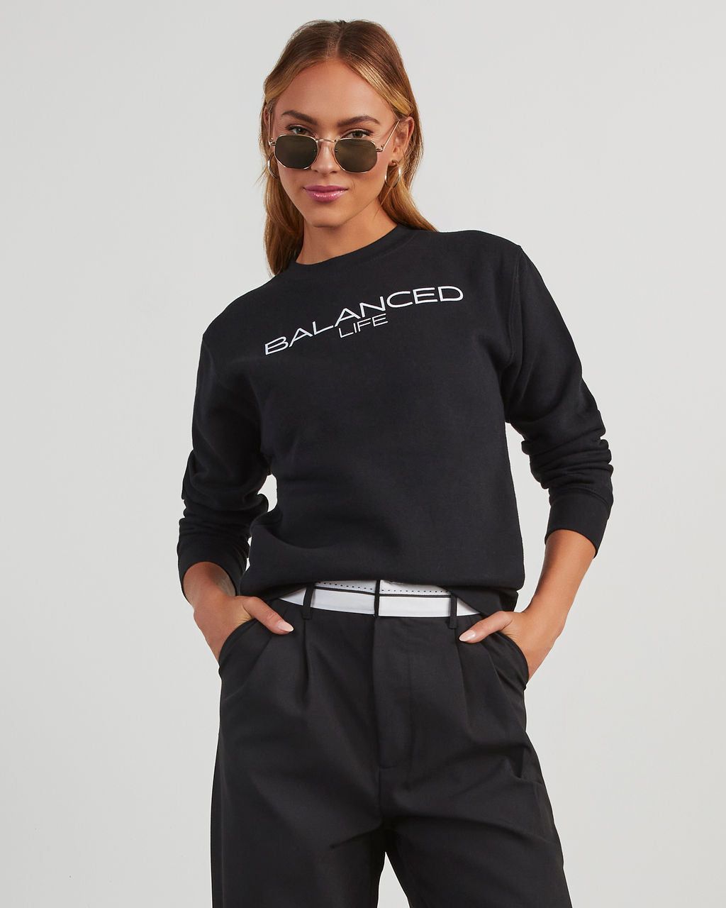 Balanced Life Pullover Sweatshirt sold by Vici product image thumbnail 3