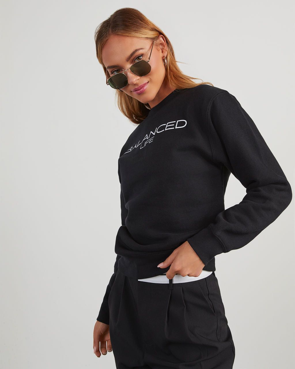 Balanced Life Pullover Sweatshirt sold by Vici product image thumbnail 5