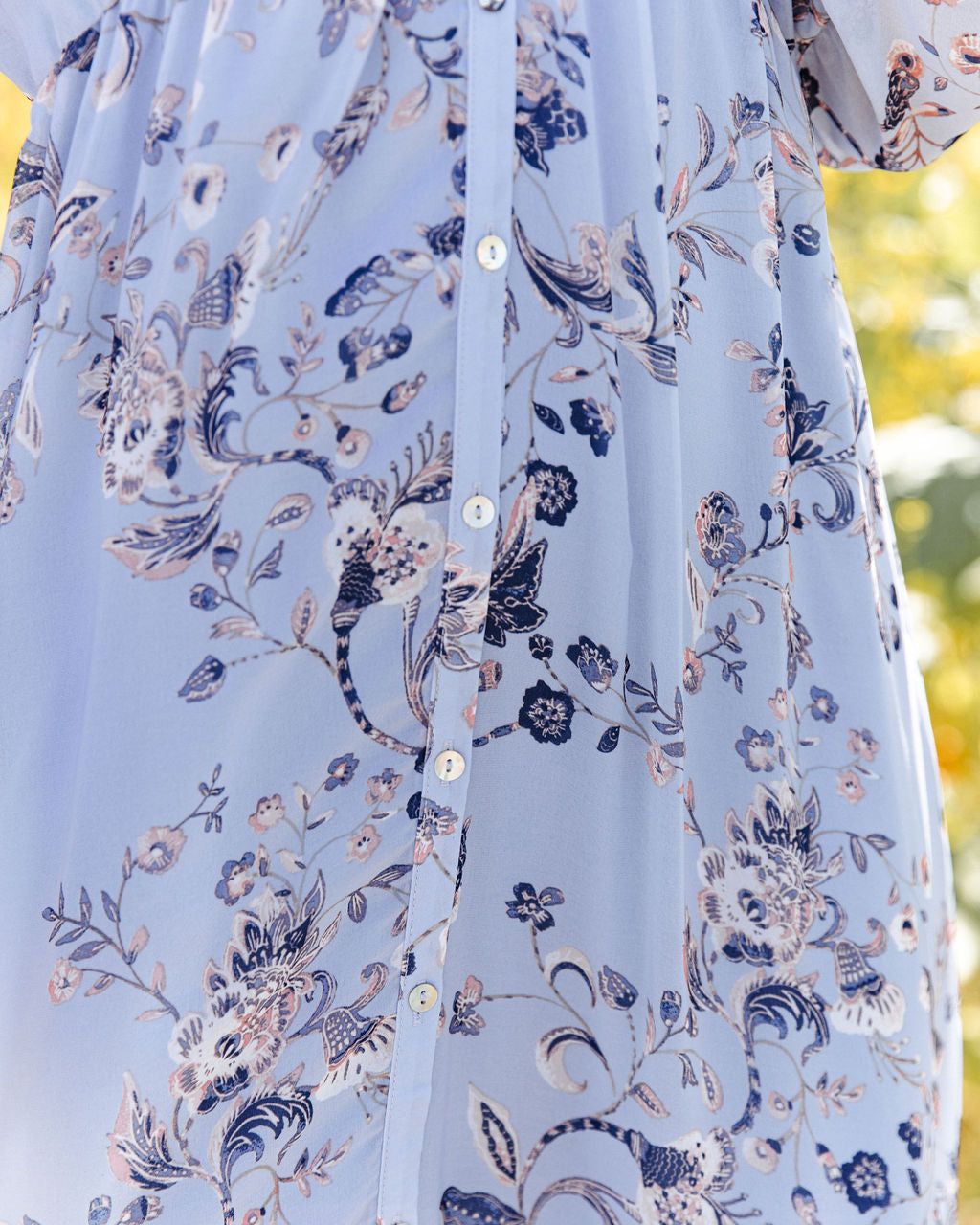 Dusty Dawn Button Down Paisley Maxi Dress - FINAL SALE sold by Vici product image thumbnail 4