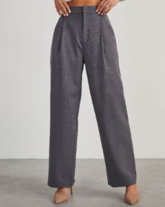 Office Influencer Trouser Pants - Grey sold by Vici
