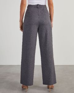 Office Influencer Trouser Pants - Grey sold by Vici