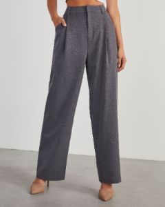 Office Influencer Trouser Pants - Grey sold by Vici