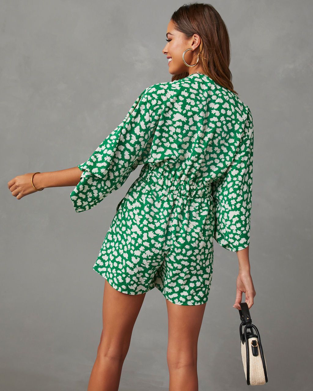 Kella Pocketed Tie Romper sold by Vici product image thumbnail 2