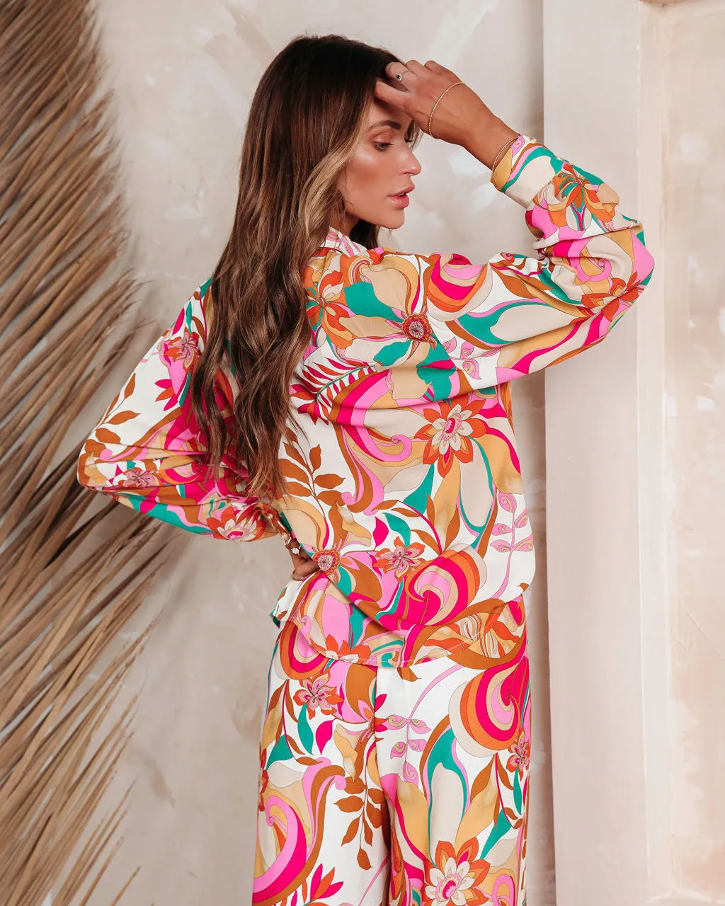 Tropez Printed Button Down Top sold by Vici product image thumbnail 4