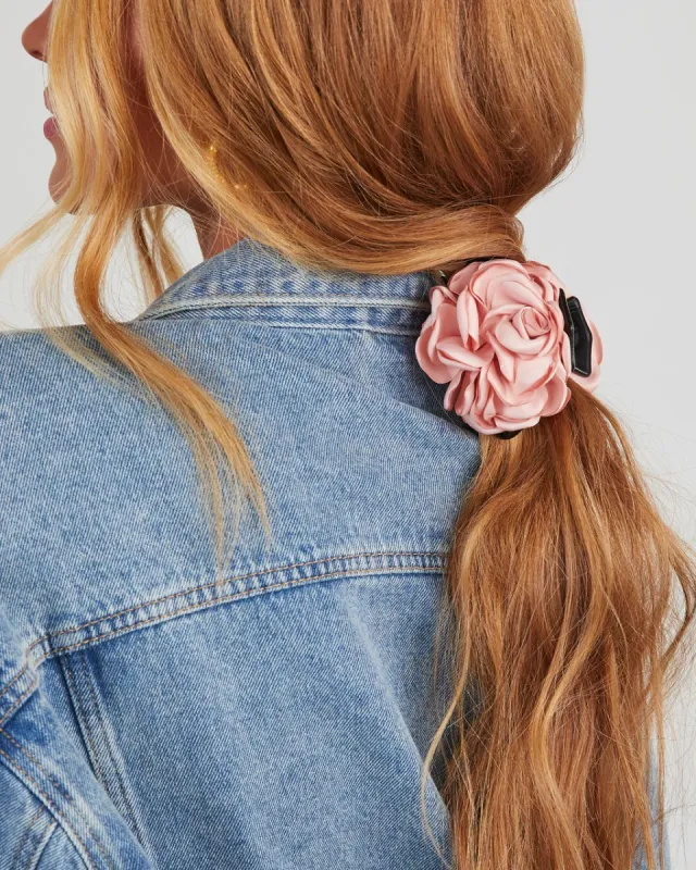 Petals Of Beauty Rosette Claw Clip - Pink - SALE sold by Vici