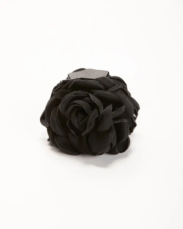 Petals Of Beauty Rosette Claw Clip - Black sold by Vici