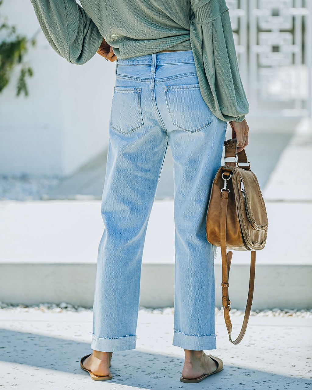 Dart Mid Rise Distressed Boyfriend Denim - FINAL SALE sold by Vici product image thumbnail 2