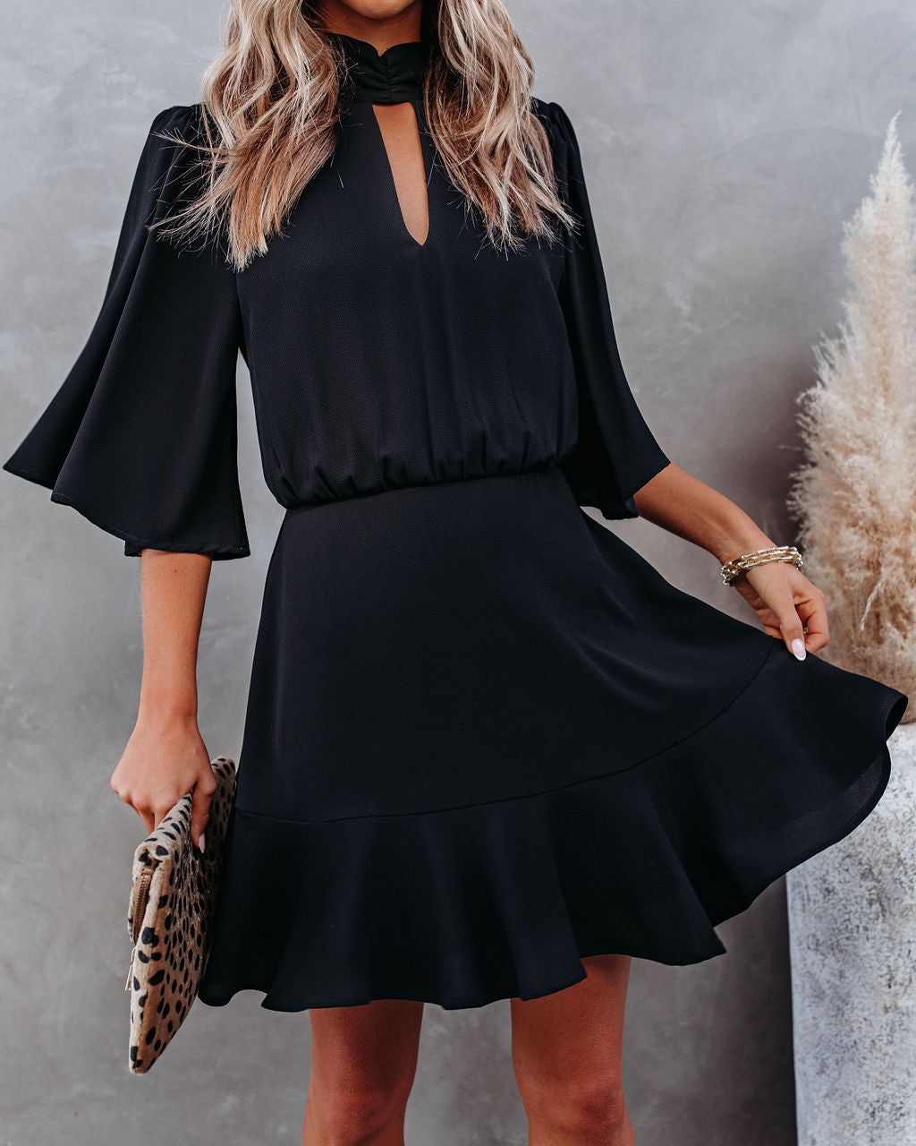 Fashion Forward Keyhole Dress - Black - FINAL SALE sold by Vici product image thumbnail 5