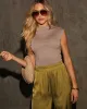 Dylan Cropped Mock Neck Top sold by Vici