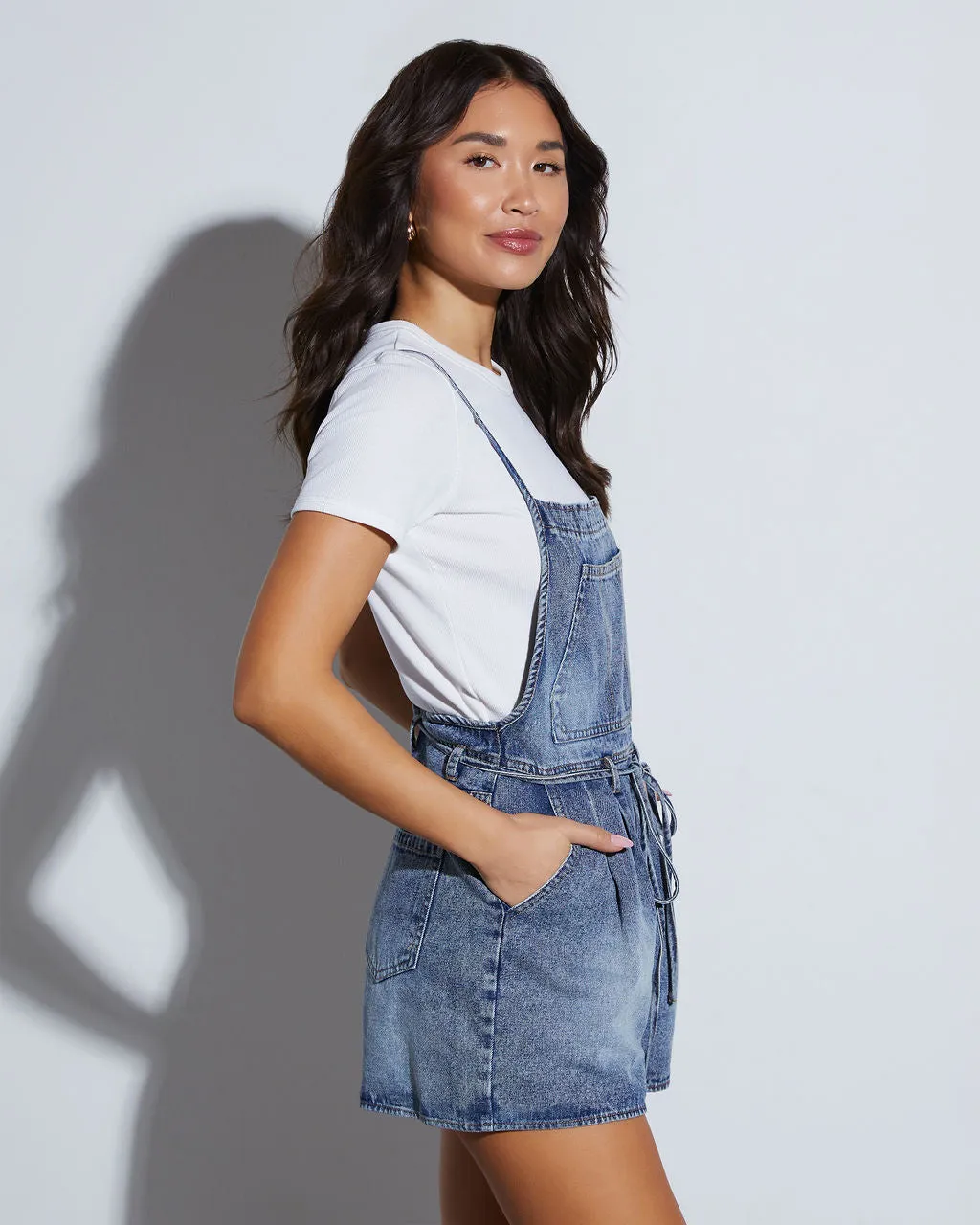 Effie Open Back Denim Romper sold by Vici product image thumbnail 3