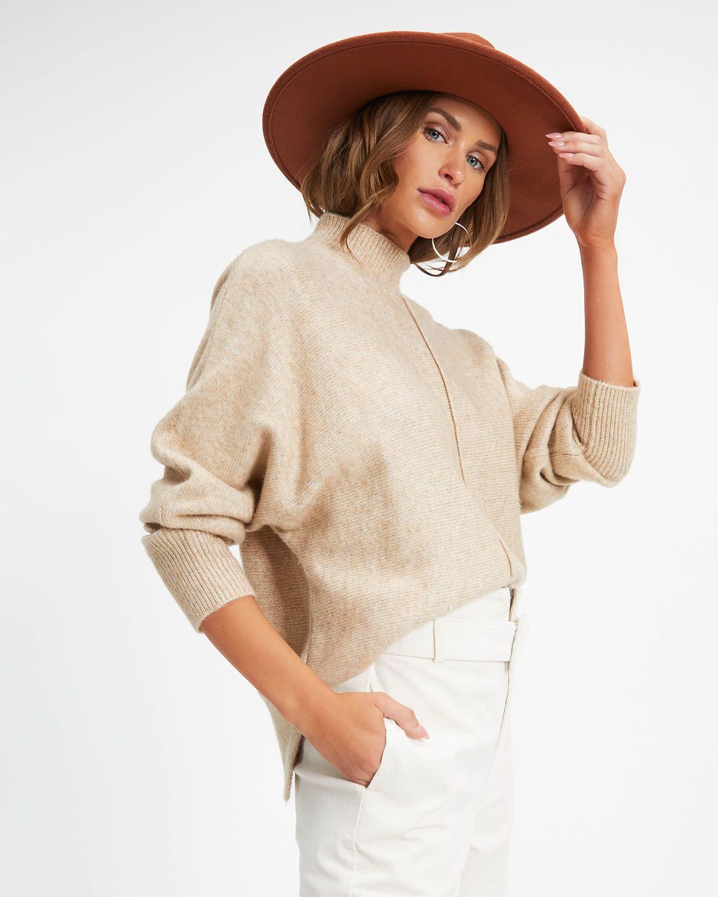 Susana Mock Neck Pullover Sweater sold by Vici product image thumbnail 5