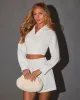 Dawn Long Sleeve Collared Top sold by Vici