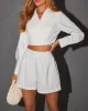 Dawn Long Sleeve Collared Top sold by Vici