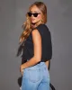Clarke Sleeveless Sweatshirt Muscle Tee sold by Vici