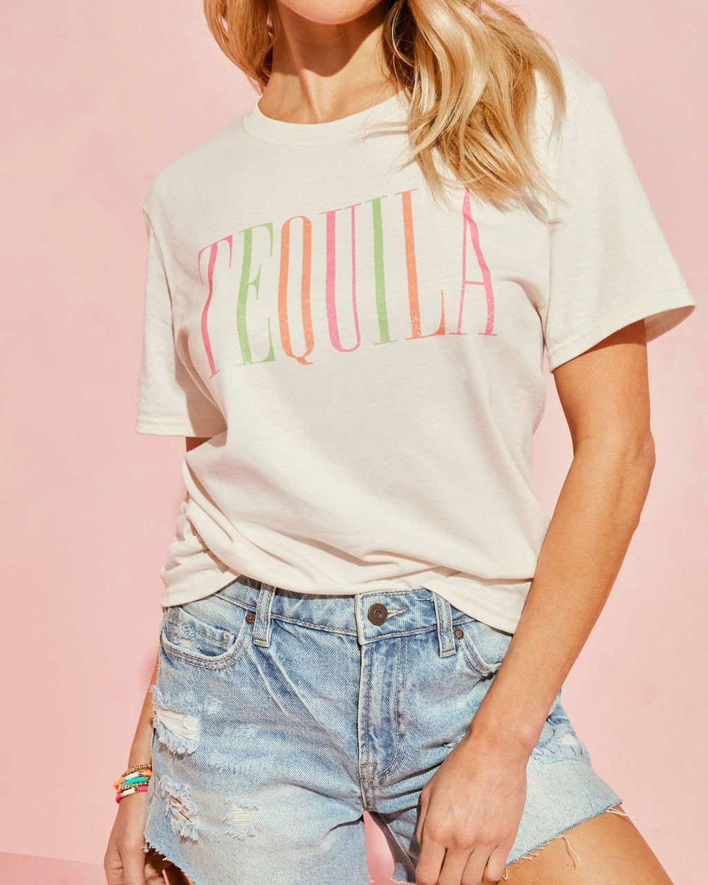 Tequila Cotton Blend Tee sold by Vici product image thumbnail 4