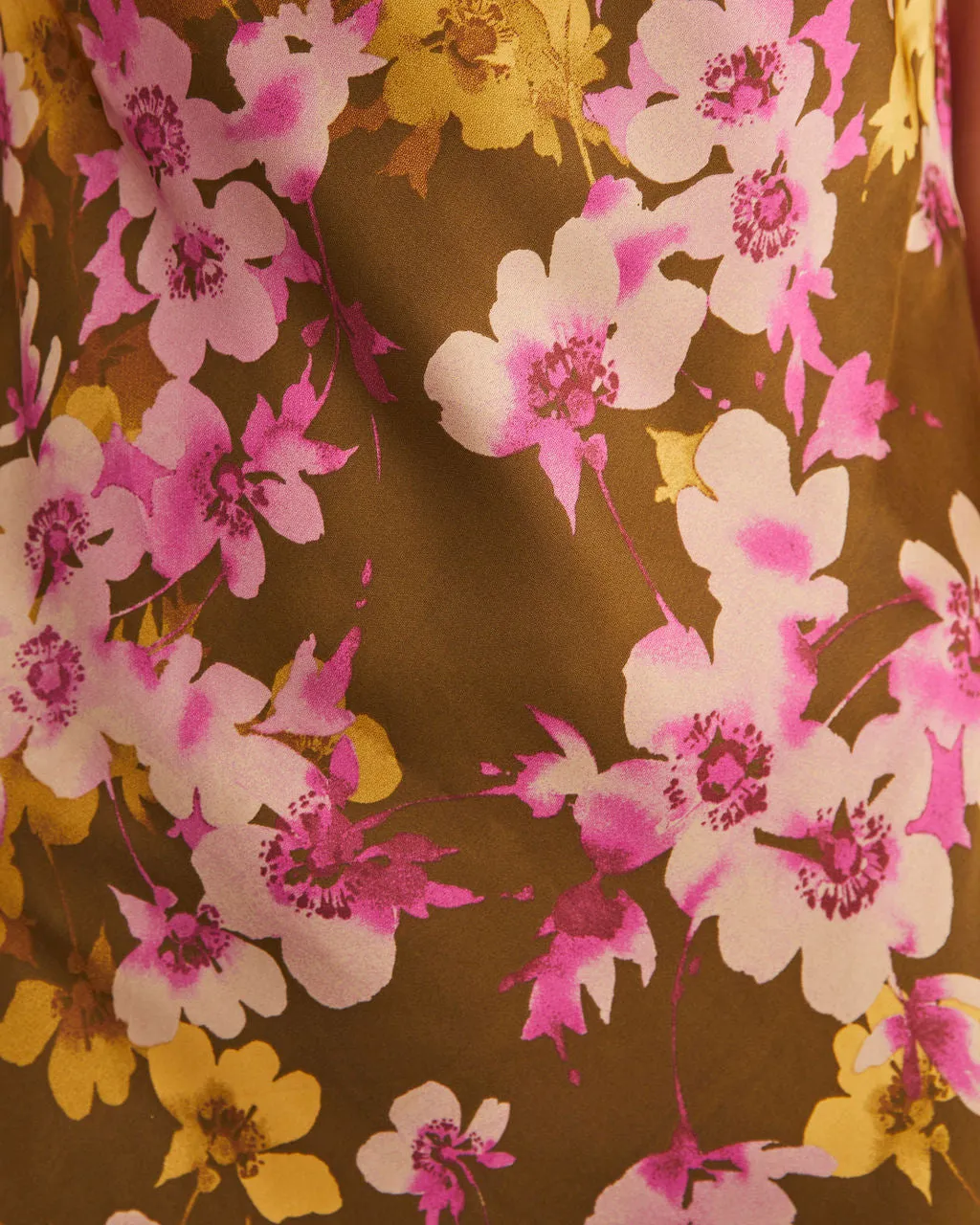 Laressa Satin Strapless Floral Midi Dress sold by Vici product image thumbnail 5