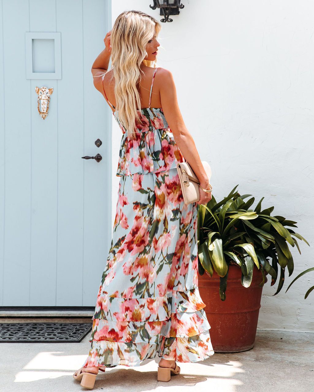 Russell Floral Ruffle Tiered Maxi Dress - FINAL SALE sold by Vici product image thumbnail 2