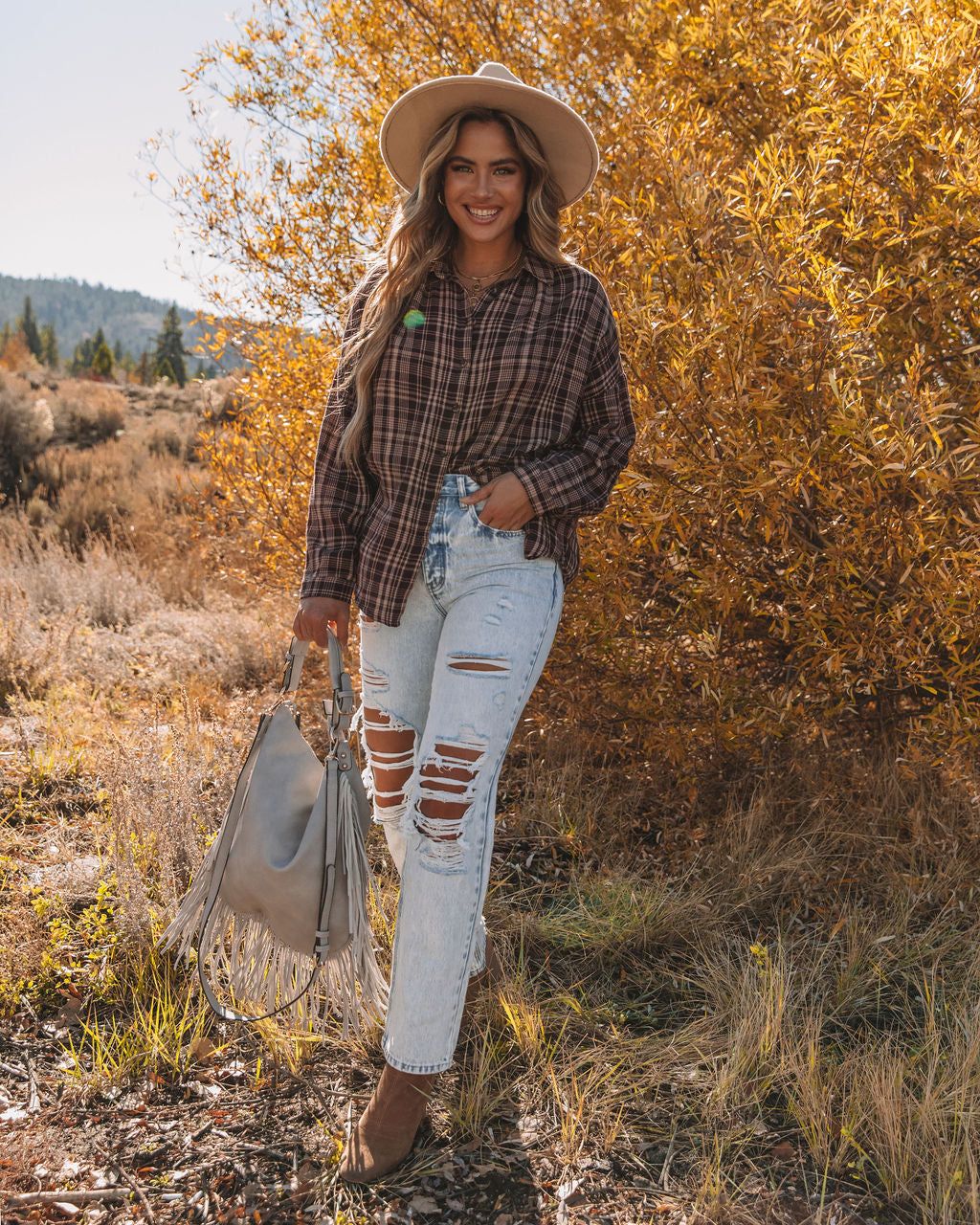 Pauline Cotton Plaid Button Down Top - FINAL SALE sold by Vici product image thumbnail 3