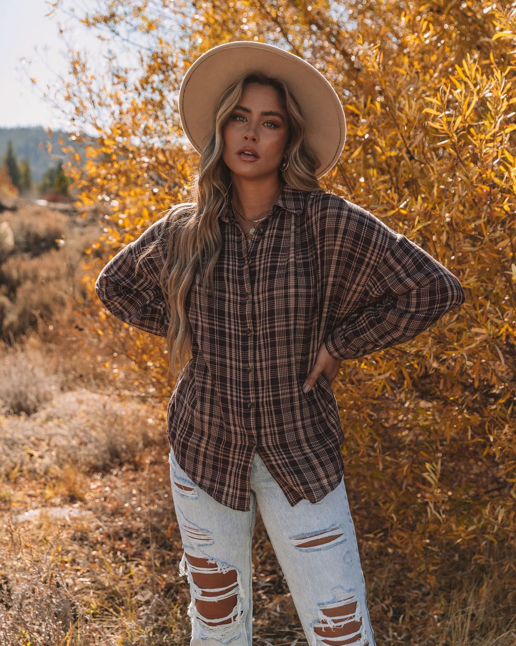 Pauline Cotton Plaid Button Down Top - FINAL SALE sold by Vici product image thumbnail 7