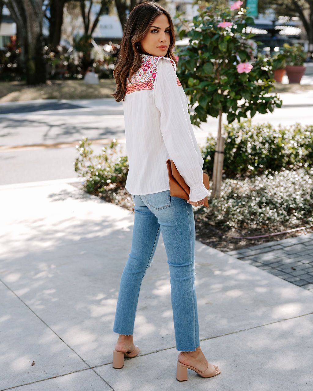 Field Of Dreams Cotton Embroidered Top - FINAL SALE sold by Vici product image thumbnail 4