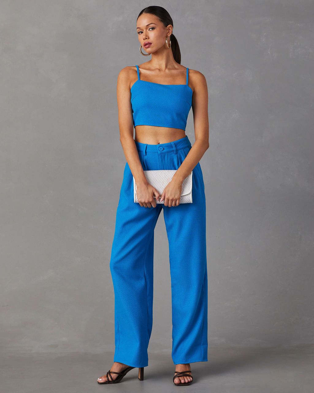 Tania Sleeveless Crop Top - Blue - FINAL SALE sold by Vici product image thumbnail 3