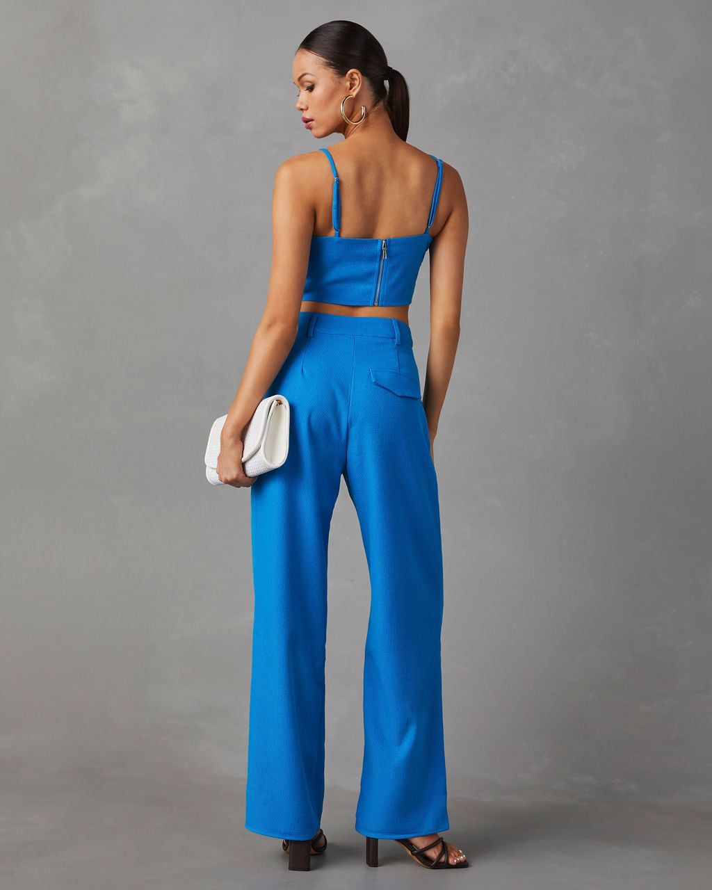 Tania Sleeveless Crop Top - Blue - FINAL SALE sold by Vici product image thumbnail 5