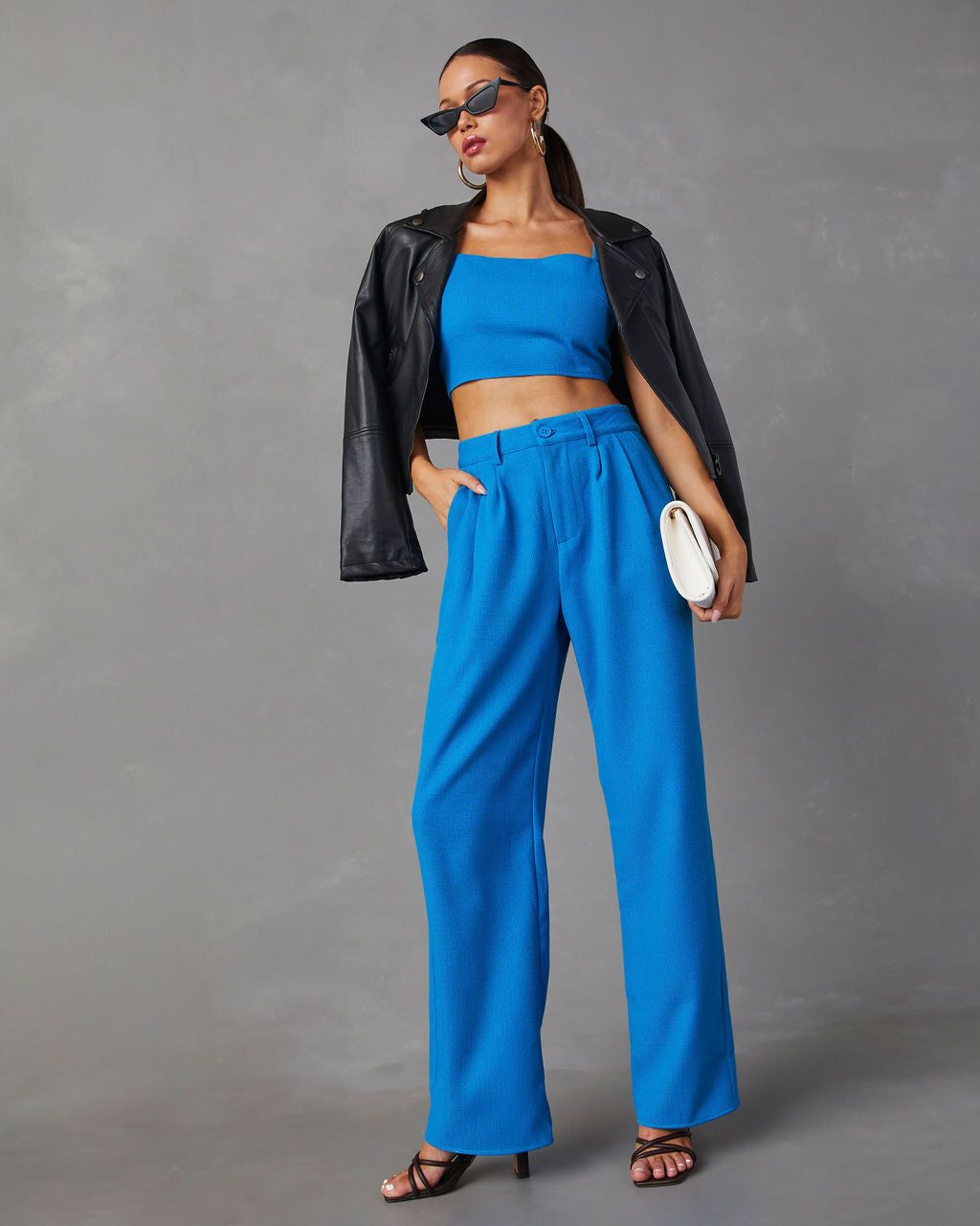 Tania Sleeveless Crop Top - Blue - FINAL SALE sold by Vici product image thumbnail 7