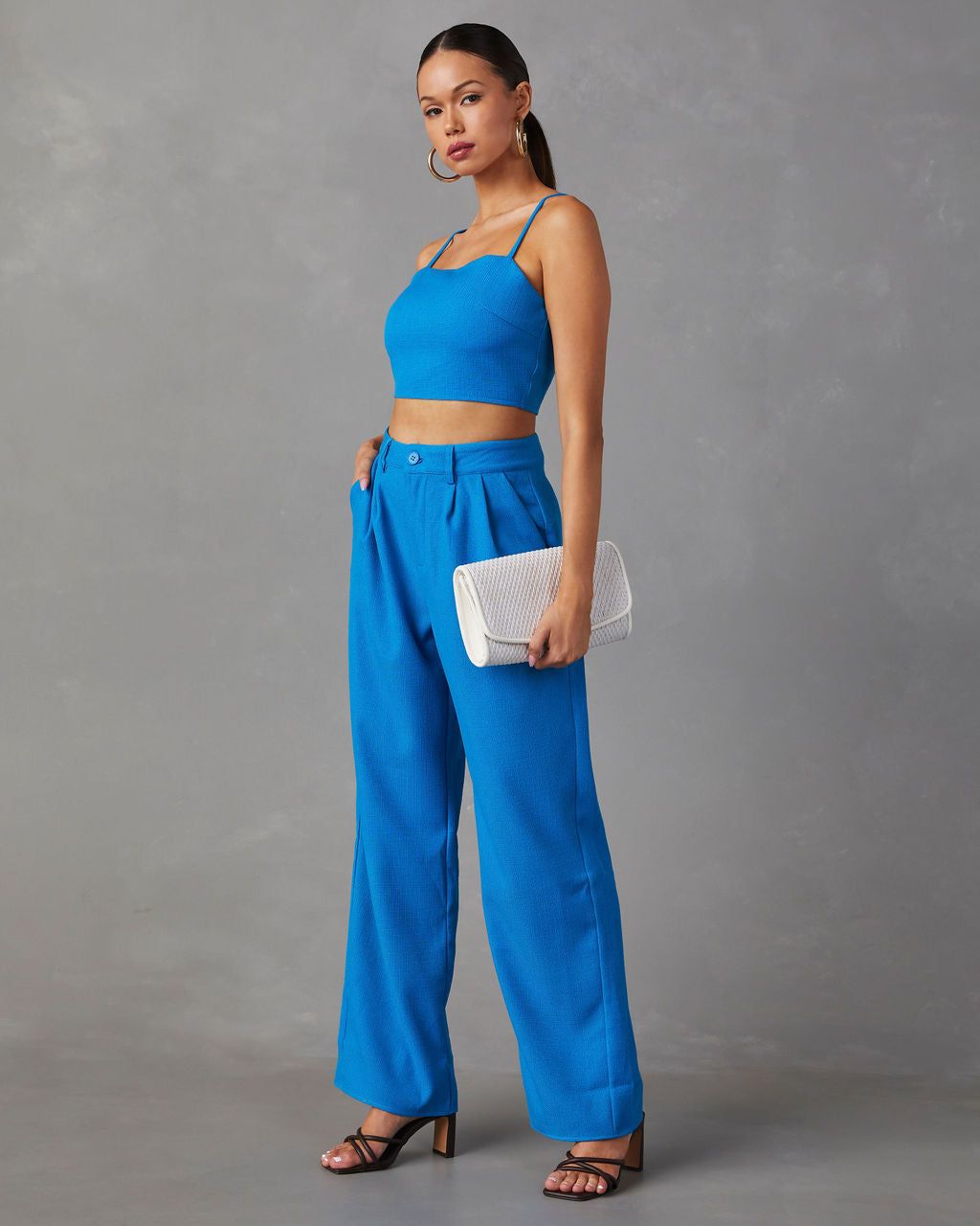 Tania Sleeveless Crop Top - Blue - FINAL SALE sold by Vici product image thumbnail 6