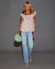Abbie High Rise Distressed Straight Leg Jeans sold by Vici