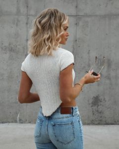 Koko Knit Short Sleeve Top sold by Vici
