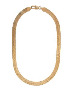 Anywhere Herringbone Necklace - Gold - FINAL SALE sold by Vici