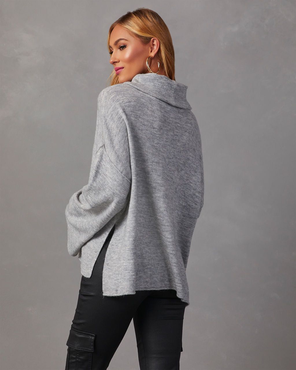 Unfinished Biz Knit Turtleneck Pullover Sweater sold by Vici product image thumbnail 4