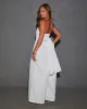 Casey Poplin Tie Waist Wide Leg Jumpsuit sold by Vici