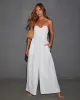 Casey Poplin Tie Waist Wide Leg Jumpsuit sold by Vici