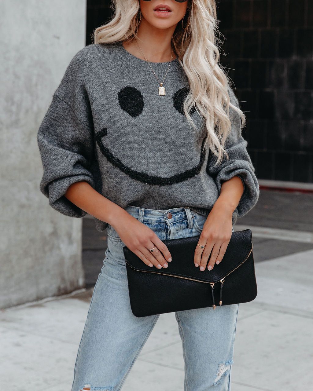 Beautiful Smile Knit Sweater - Grey - FINAL SALE sold by Vici product image thumbnail 9