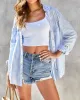 Coastal Cruising Stripe Button Down Top sold by Vici