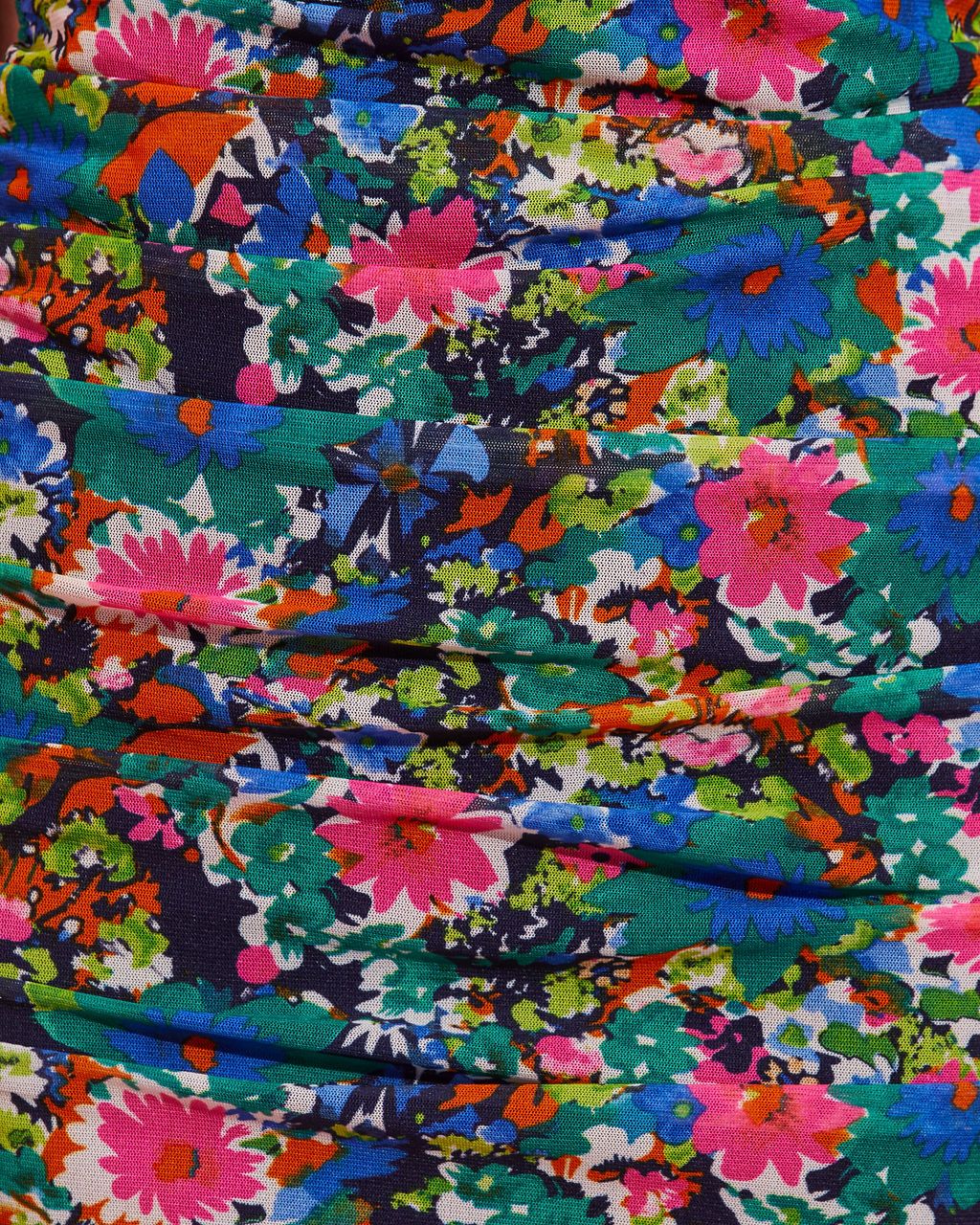 Catch The Bouquet Floral Halter Midi Dress - Blue/Multi - SALE sold by Vici product image thumbnail 3