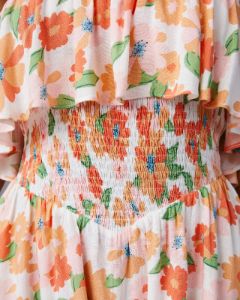 Big Bouquet Energy Strapless Smocked Romper - FINAL SALE sold by Vici