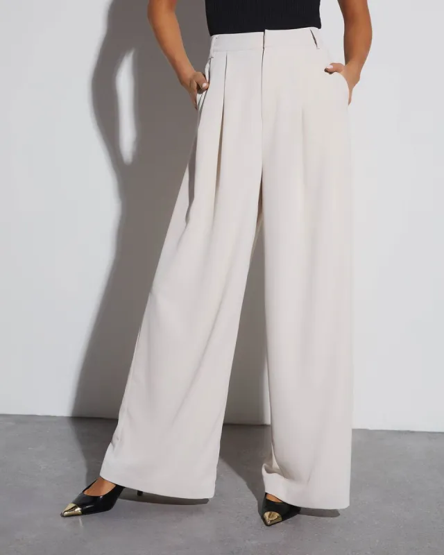 Madrigal Pocketed Wide Leg Pants sold by Vici