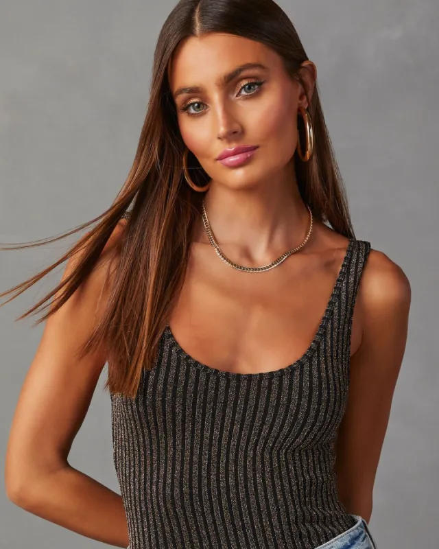 Always Shining Metallic Bodysuit sold by Vici