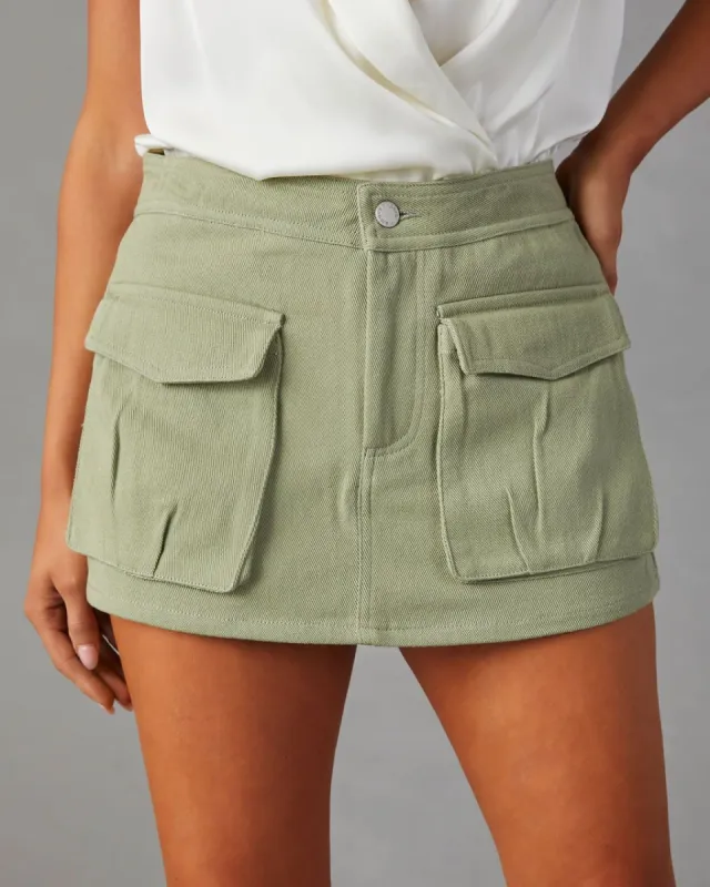 Modern Rebel Cargo Mini Skort sold by Vici
